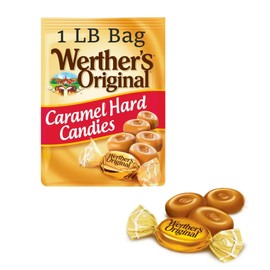 Werther Hard Caramel Candies - 1lb of Caramels- Delicious Classic Taste that Everyone Enjoys - Stock up with 1lbs of Candy - Perfect for Sharing