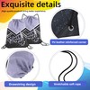 6 Pcs Cheer Drawstring Backpack Cheerleading Drawstring Bag Cheer Accessories