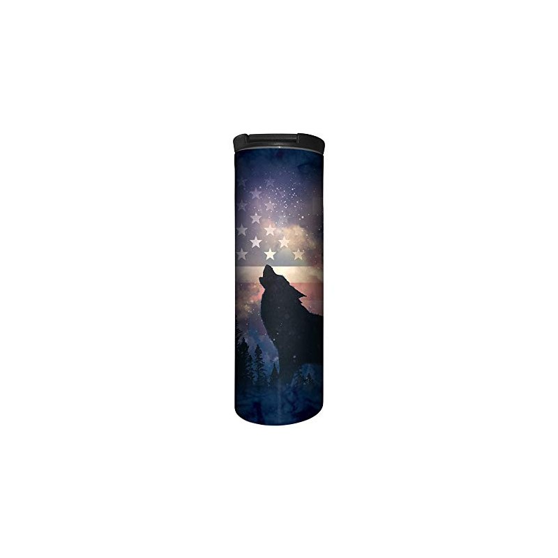 The Mountain Patriotic Howl Wolf 50cl (17oz) Animal Barista Tumbler