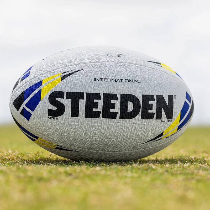 Steeden NRL Rugby League International Match Ball 2024 Size 5