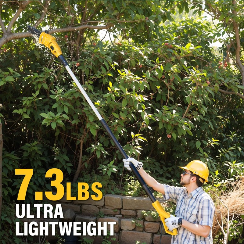ZEGJAW Pole Saw Corded, 6 Amp 8 Inch Pole Saws