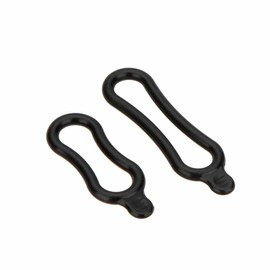 Ronyaoko 10pcs Bicycle Rubber Rings Bike Fixing Tie O Ring Rubber Bands Elastic Lightweight Rubber Fastening Straps Multi-Purpose for Headlight Bicycle LED Headlight (Black)