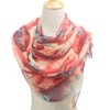 FAIRYGATE Chiffon Scarf for Women Fashion Ladies Floral Leaf Print