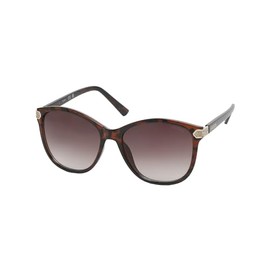 GUESS Women's GU00178 Aviator Sunglasses, Dark Havana, 57mm