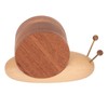 Snail Coaster Set with Magnet Cute Exquisite Eco Friendly Wood