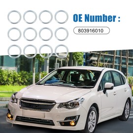 A ABSOPRO Oil Drain Plug Gaskets 803916010 M16 for Subaru Impreza (Set of 12)