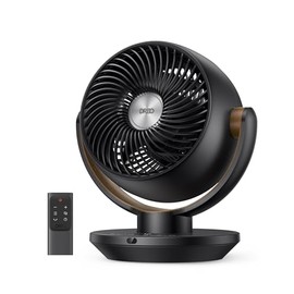 Dreo Fan for Bedroom, Desk Air Circulator Fan with Remote, 11 Inch Table Fans for Whole Room, 60ft Powerful Airflow, 120° Vertical Manual +90° Oscillating Fan, 4 Speeds, 8H Timer, Quiet Fan, Home