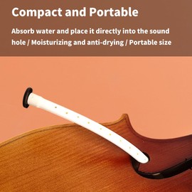 Nan Yante Cello Humidifier Tube | F-Hole Moisturizer for Acoustic Cellos | Synthetic Fiber Sponge Core | Prevent Cracks & Maintain Resonance