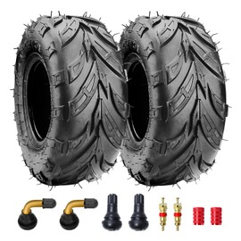 145/70-6 Tubeless Tires for Coleman PowerSports KT196 CK196 Go Kart Cart CC100X CT100U RB100 B100 Baja Doodle Bug DB30 Mega Moto MMB80 Mini Bike Four Wheelers ATV Hand Trucks Heavy Duty 2 Pack