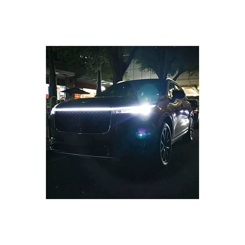 Tira de luces LED para exteriores de coche, kit de