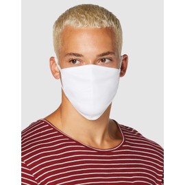 FM London Reusable Fabric Mask, 100% Cotton (Pack of 10) - White