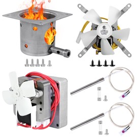 Teonkeeys Grill Replacement Parts Kit for Traeger, Pit Boss, Auger Motor, Induction Fan, Hot Rod Igniter with Fuse and Fire Burn Pot Compatible with Most Camp Chef, Z Grills Pellet Grill Smokers