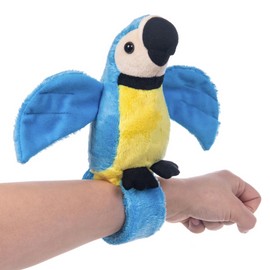 My OLi Talking Parrot Toy with Wristband – Repeats Your Words 5.7" Plush Parrot with 8.3" Wingspan Stuffed Animal Fun Interactive Pet Companion for Kids