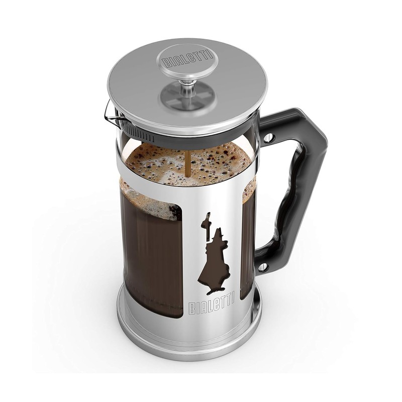 Bialetti Coffeepress French Press Coffee Maker, 8 Cup, Preziosa Stainless