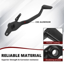 PIKPOP Rear Brake Lever Foot Pedal Motorcycle Accessories Replacement for Yamaha YZF R7 YZF-R7 2022 2023 2024 2025 (Black)