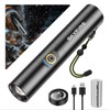 Pocket-Sized SKYFIRE 1353 Flashlight: Zoomable & Rechargeable for Emergencies, Night