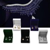 Woodten Small Jewelry Set Gift Box Velvet Jewelry Box for