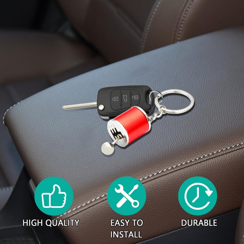 Jsorum Six Speed Manual Transmission Gear Shift Fidget Toy Keychain,
