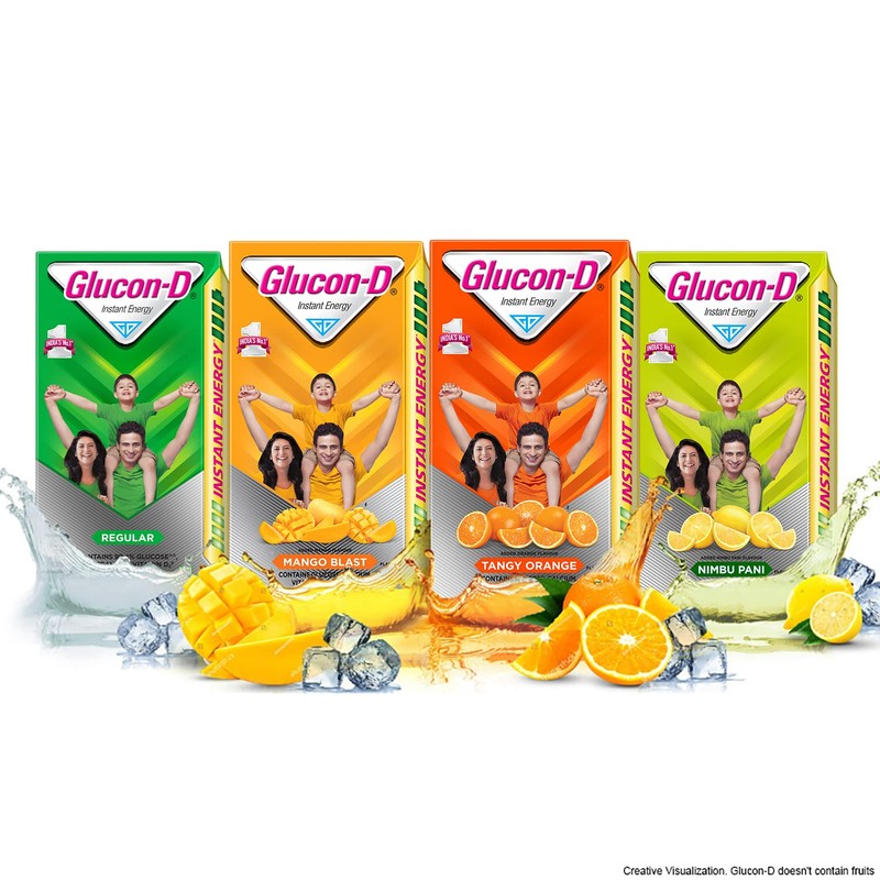 Glucon-D , Orange Flavoured Glucose Based Beverage Mix - 200G