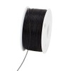 PH PandaHall 0.1mm Thread for Bracelets Beading Cord Black Sewing