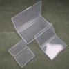 GUUZI Pack of 9 Mixed Sizes Rectangular Clear Mini Plastic