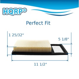 HQRP Air Filter compatible with E-Z-GO 72144G01, 72368G01 fits Gas Golf Carts TXT & Medalist, 4-cycle, 295cc or 350cc Engines, 1994-2005