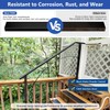 Zylorix 1Pack 4FT Stainless Steel Black Handrail for Cable Railing