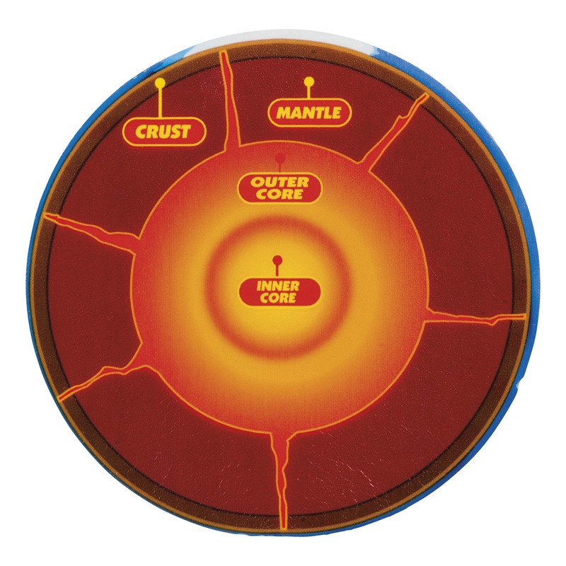 Toysmith Squishy Planet Earth Ball - Earth's Core Squeeze Stress