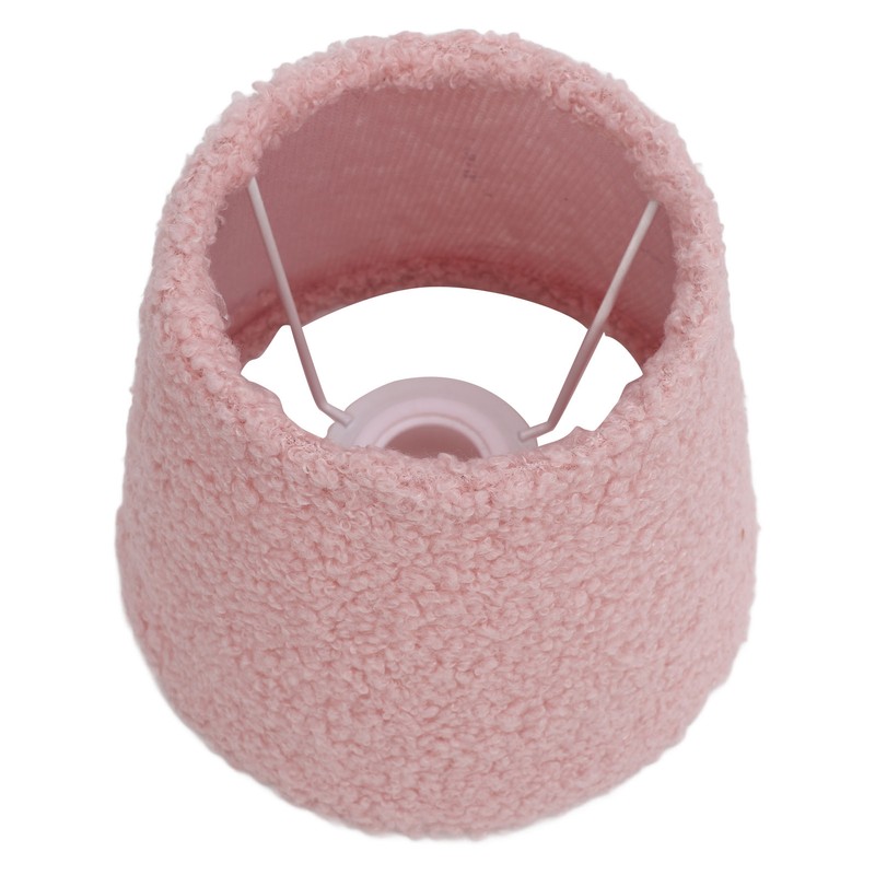 Plush Cloth Lamp Shade Replacement Decorative Soft Comfortable Cone Round