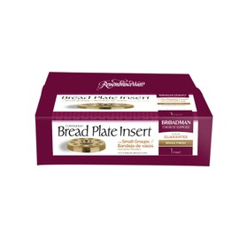 B & H Publishing Group 101348 Communion - Remembranceware - Brasstone Bread Plate Insert For Small Group Communion