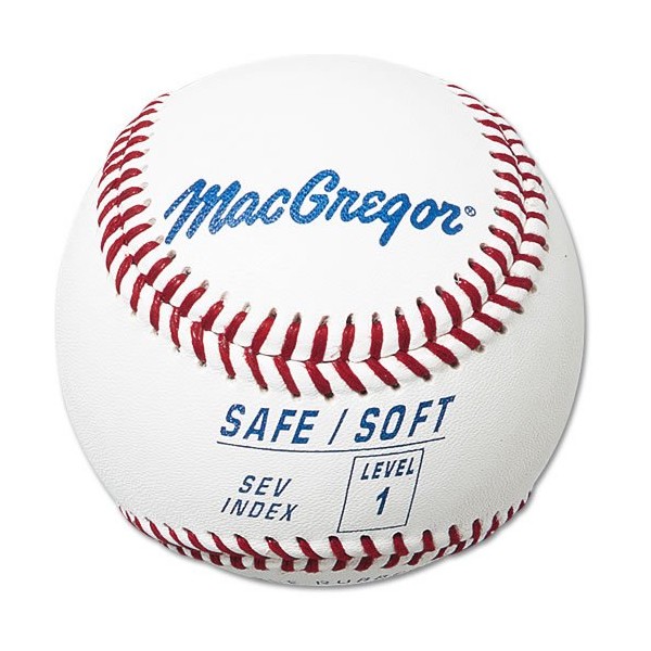 MacGregor Safe/Soft Baseballs, Kids, Level 1 (One Dozen)