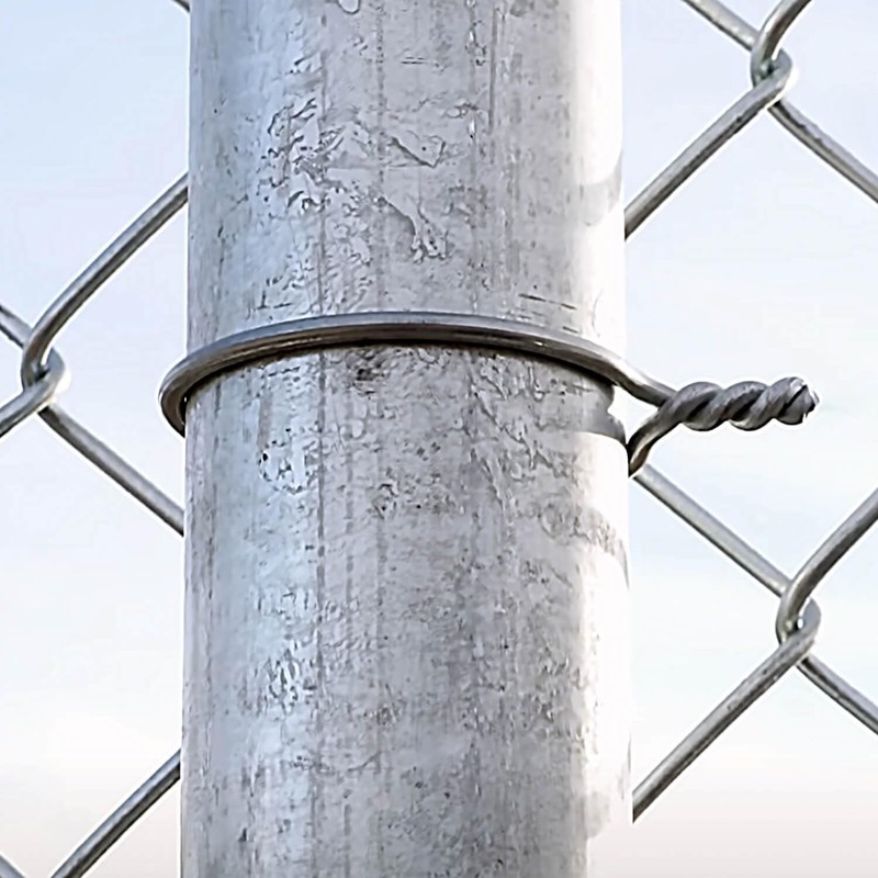 2-3/8" 9 Gauge Preformed Chain Link Fence Twist Tie Wire
