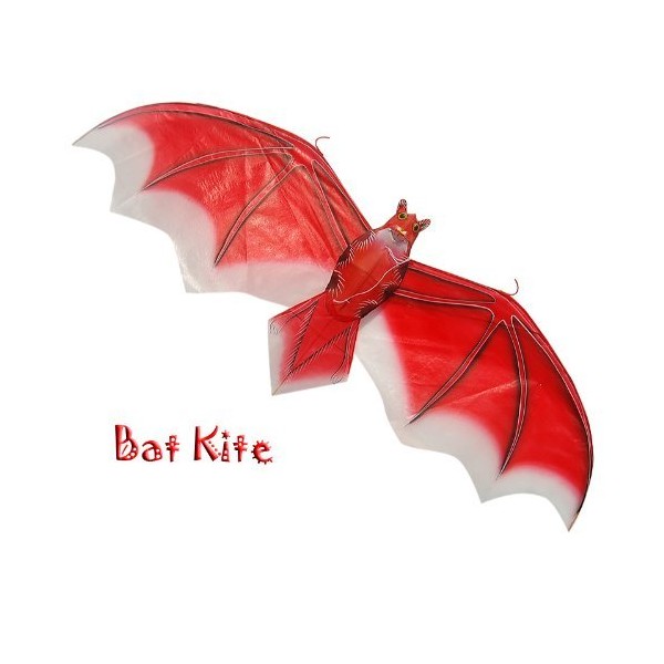 Small Red Silk Bat Kite with Gift Box