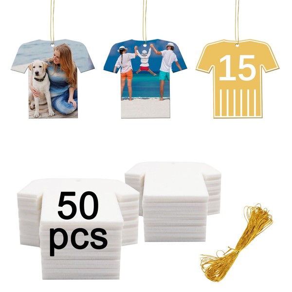 50 pcs Sublimation air fresheners Blanks ，Sublimation Blanks Products DIY