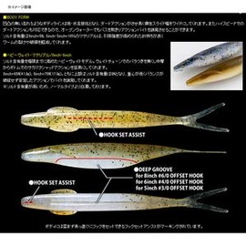 Deps Worm Sakamata Shad 8" 36.5g Electric Shad #140