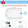 Wenqik 8 Pcs Thermostat Lock Box with Key, Clear Large