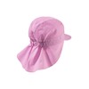 Sterntaler Girls' Peaked Cap with Neck Protection, pink