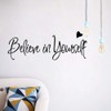 VOSAREA Believe in Yourself Wall Sticker Black for Living Room