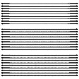 Fxvhojq 27Pcs Scroll Saw Blades 6-1/2inch High Carbon Steel Coping Saw Blades Set 15TPI 18TPI 24TPI Pin End Scroll Saw Blade Replacement Set Wood Cutting Saw Blades for Wood Plastic Leather(27PCS)