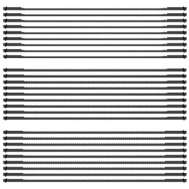Fxvhojq 27Pcs Scroll Saw Blades 6-1/2inch High Carbon Steel Coping Saw Blades Set 15TPI 18TPI 24TPI Pin End Scroll Saw Blade Replacement Set Wood Cutting Saw Blades for Wood Plastic Leather(27PCS)