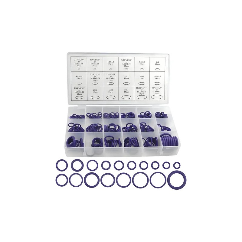 270pcs O Ring Anillos De Hule Alta Duración Universal Coche