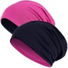 Hatstar Long Slouchy Beanie, 2-in-1 Reversible Jersey Hat in 45