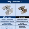 Adjustable Concealed Pie Cut Corner Hinge for Cabinet Door, Replacement