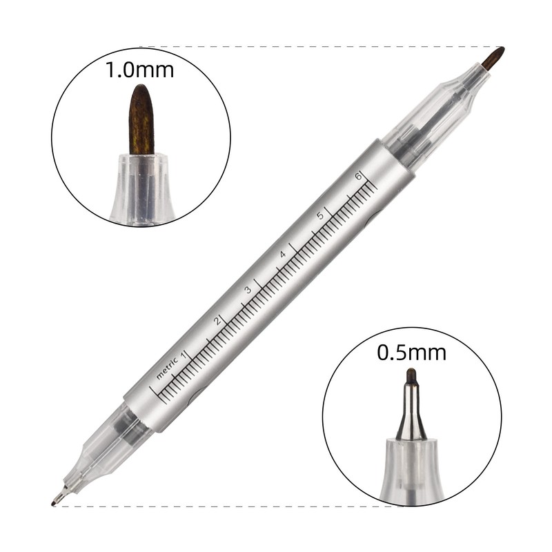 10pcs Microblading Tattoo Marker Pen Gray Skin Marker Pen Paper
