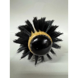 Basic Beauty High-Density firm Boar Bristles Wood Round Brush for Blow-Drying , large 3" ,18
