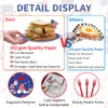 122 PCS 4th of July Plates and Napkins Sets, Independence