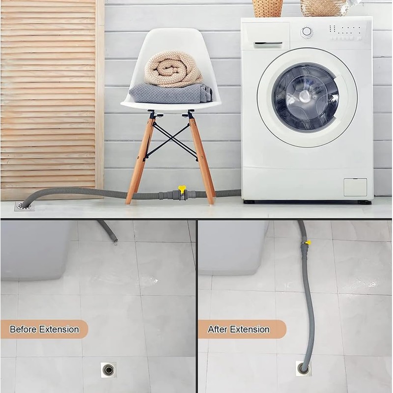 HLMOptimo 13 Feet Universal Washing Machine Drain Hose Flexible Dishwasher