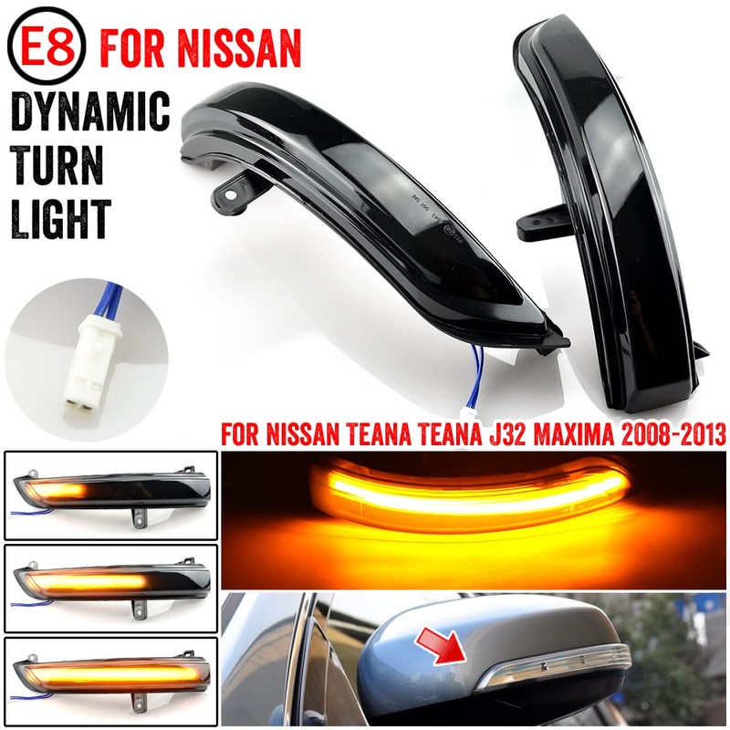 QKLsudua 2pcs Dynamic Turn Signal LED Side Mirror Indicator Blinker