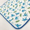Kyoyu Blue Bird Hand Towel, 9.8 x 9.8 inches (25