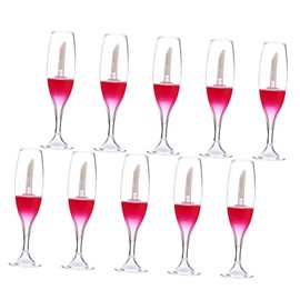 Baluue Sleek Convenient 10pcs Lip Gloss Empty Bottles Small Cosmetic Containers for Lip Gloss Holder